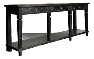Vintage Patinated Long Console Table