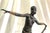 1990s Art Deco Bronze Dancer England After Lorenzl For Sale - Image 15 of 18