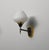 Metal Mid-Century Modern Italian Wall Sconce in Brass and Opaline Glass, 1950s For Sale - Image 7 of 7