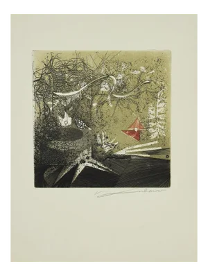 Renee Lubarow 1 - Buis - Original Etching - 1978