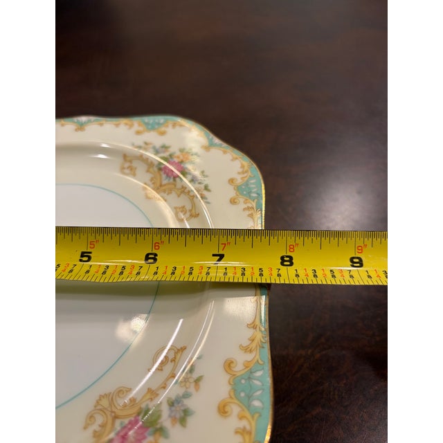 A beautiful set of four vintage Noritake China salad or dessert plates in the discontinued Tiffany pattern, dating to...