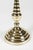 Traditional Large Brass Candleholder With Beehive Detail For Sale - Image 3 of 7