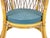 Rush, Rattan and Blue Velvet Armchair, 1960s For Sale - Image 4 of 13