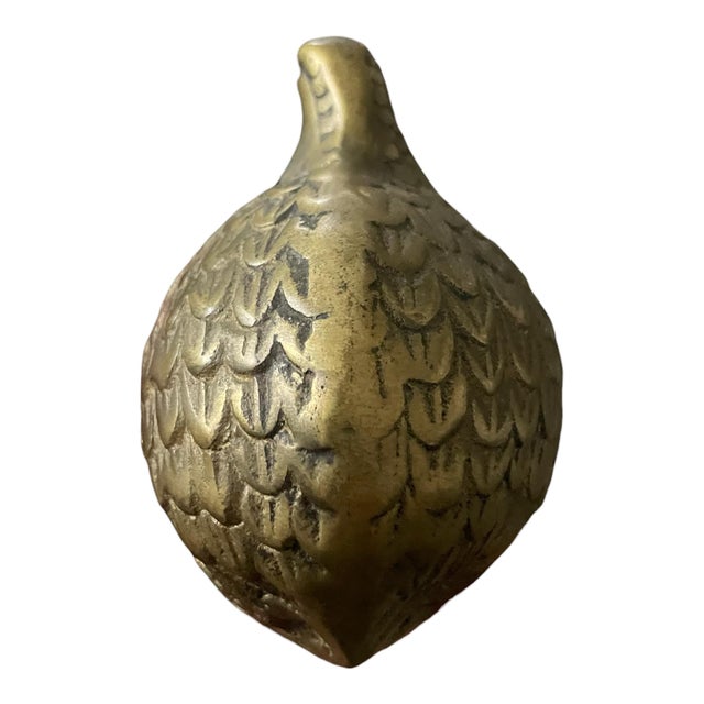 Mid 20th Century Vintage Midcentury Brass Quail/Partridge Bird Figurines Set of 3 For Sale - Image 5 of 12
