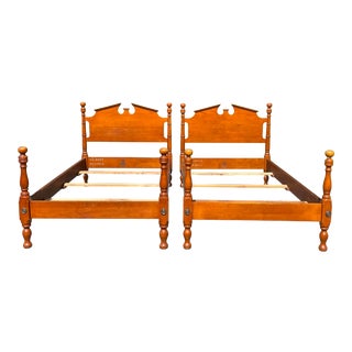 Old Meetinghouse Maple Twin Beds- a Pair For Sale