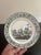 A Antique French Creamware Plate With Black Transfer Decoration, "Porte Suzine A Turin", Circa 1800 Made by Stone,...