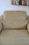 Wood Postmodern Club Armchair in Butter Yellow Leather, 1980s For Sale - Image 7 of 12