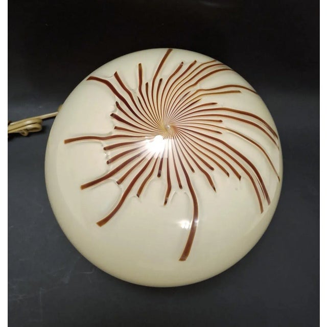 Venini 1960s Anemone Murano Table Lamp by Venini For Sale - Image 4 of 10