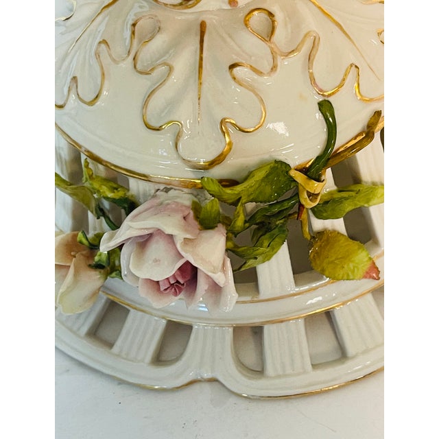 Gorgeous Dresden Antique Porcelain Centrepiece With Putti’s Musical Instruments For Sale - Image 9 of 10