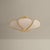 Hudson Valley Lighting Hudson Valley Lighting Bayville 20 in. 3 Light Semi Flush in Vintage Gold Leaf Finish For Sale - Image 4 of 5