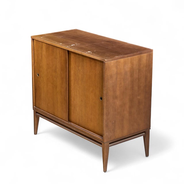 Mid 20th Century Paul McCobb for Planner Group Mid Century Sliding Door Cabinet With Hutch - Pair For Sale - Image 13 of 14