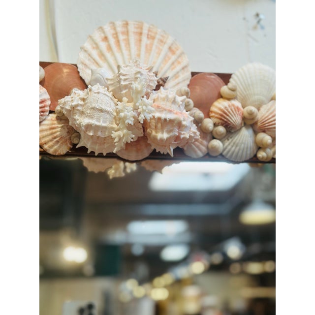 Large Antique Mirror With Shells For Sale In Charleston - Image 6 of 8