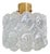 Ceiling Light in Brass and Textured Clear Glass by Helena Tynell for Glashütte Limburg, 1970 For Sale