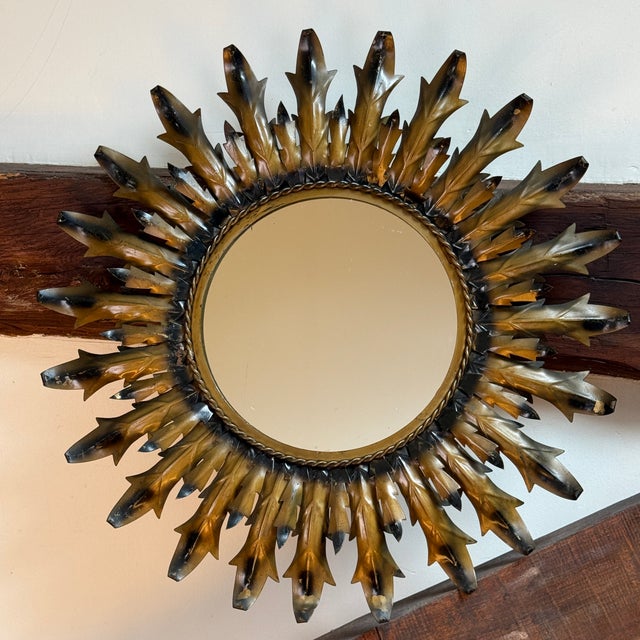 Italian Sun Mirror, 1950s For Sale - Image 4 of 10