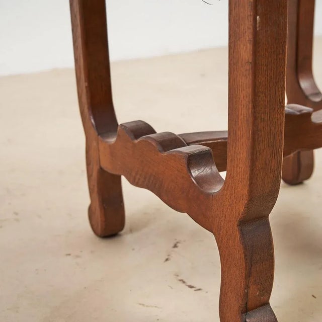 Brown Set of Oak Chairs For Sale - Image 8 of 9