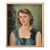 French Vintage Portrait Painting by Combrisson For Sale