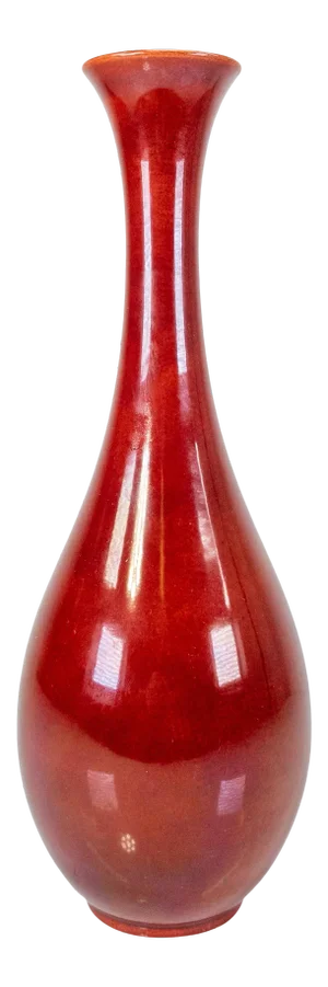 Late 19th Century French Oxblood Sang De Beouf Vase Paul Milet Sevres