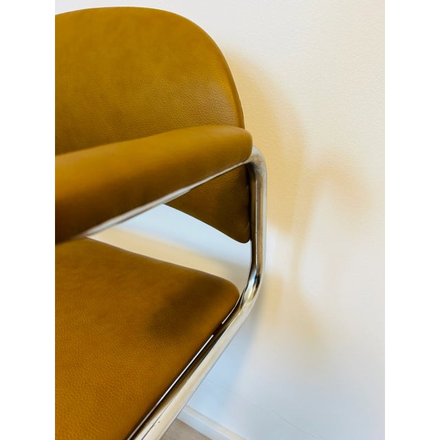 1970s Vintage Mustard Office Desk Chair by Kovona, 1970s For Sale - Image 5 of 10