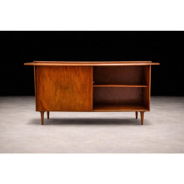 Carlo Hauner & Martin Eisler Sideboard With Extendable Top in Caviúna, Brazil, 1950s For Sale - Image 10 of 13