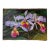2000's Ashrami Tropical Orchids Oil on Canvas Painting – Signed, Unframed For Sale