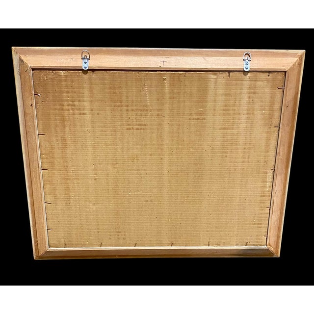 This Mid-Century Flamingo lithograph print features vibrant flamingos set against a soft, pastel backdrop, capturing the...