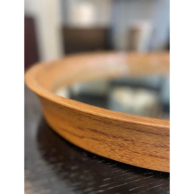 Mirror Tray with Painted Wood Rim, 1970s For Sale - Image 6 of 14