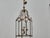 Tall French Wrought Iron Lantern With Glass Panels and Scroll Detailing - 1900s For Sale - Image 12 of 18