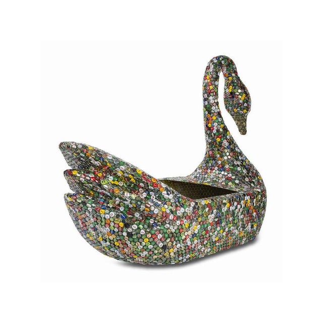 Metal Carousel Swan by Maxim Velčovský, 1990s For Sale - Image 7 of 16