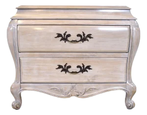 French Provincial Bombe Nightstand by White Furniture