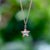 1990s Contemporary 18k Gold Rose Cut Diamond Star Pendant Necklace For Sale - Image 10 of 11