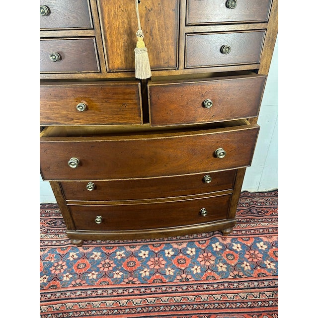1960s Universal Furniture Tallboy Dresser With Lock For Sale - Image 9 of 10