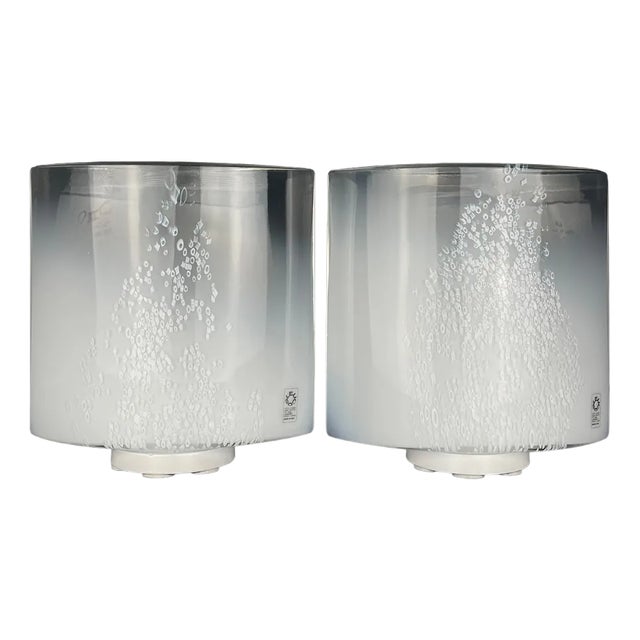 Idra Table Lamps in Murano Glass by Rosanna Toso for Leucos, Italy, 1980s, Set of 2 For Sale