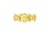 Mid-Century Modern Mid 20th Century 14k Yellow Gold Diamond Eternity Infinity Wedding Band Ring Estate, Sze 7.25 For Sale - Image 3 of 4
