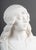 Sculpture of a bust of a young woman in white carrara marble by adolfo cipriani, circa 1900, art nouveau period. H: 59cm,...