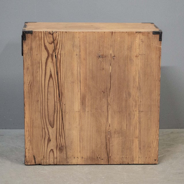 Wood Antique Japanese Cedar Merchant Chest For Sale - Image 7 of 8