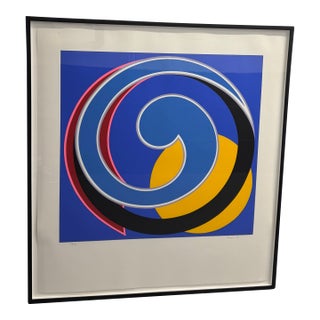 1990s Modern Silk Screen Print Clifford Singer, Framed For Sale