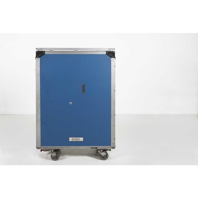 Blue Vintage Industrial Blue Airplane Trolley, 1980 For Sale - Image 8 of 12