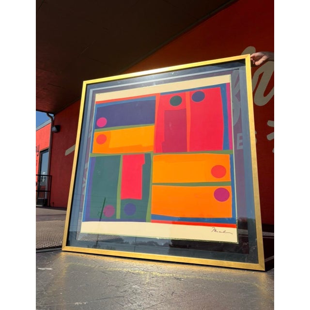 We had this Mercedes Pardo silk print professionally reframed