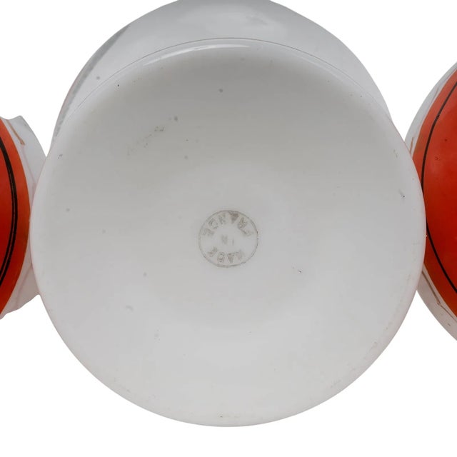 19th Century French Opaline Glass Grand Tour Decanter & Portrait Vases – Set of 3 For Sale In Nashville - Image 6 of 8