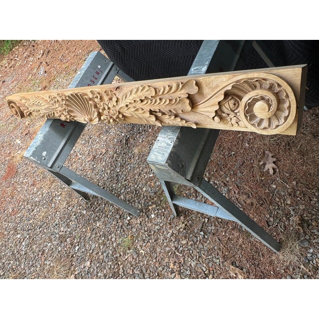 Hand Carved Mantle For Sale In Providence - Image 6 of 17