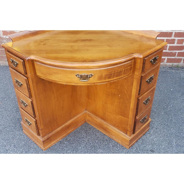 Tell City Furniture Young Republic Group Solid Rock Maple Corner Desk