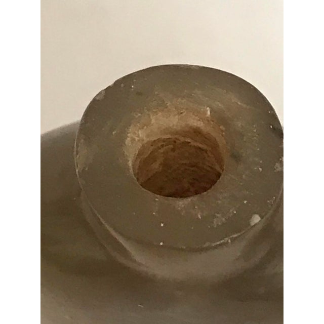 Brown Small Antique Chalcedony Snuff Bottle For Sale - Image 8 of 10