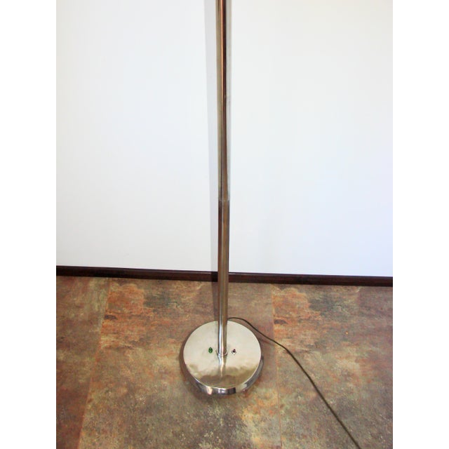 Art Deco Floor Lamp in Nickel-Plated Steel, 1930s For Sale - Image 4 of 15