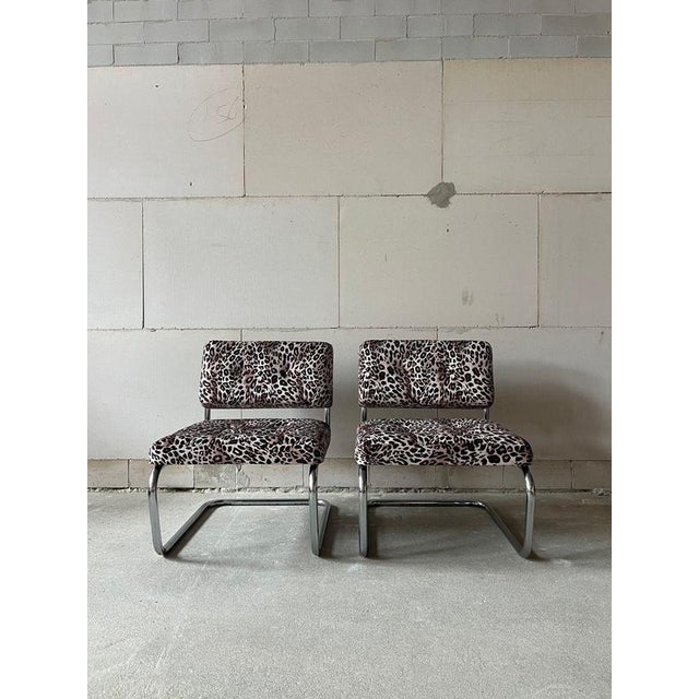 Chrome Cantilever Lounge Chairs, 1970s, Set of 2 For Sale - Image 13 of 13