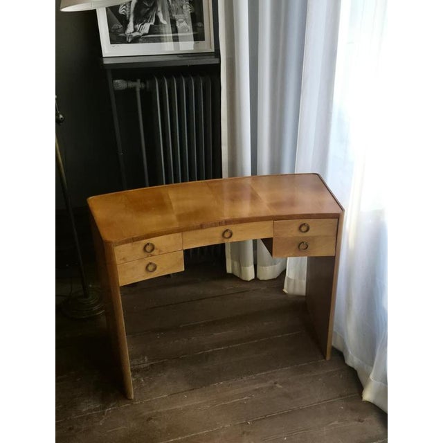 Axel Einar Hjorth Swedish Modern Suzanne Desk by Axel Einar Hjorth for Nordiska Kompaniet, 1943 For Sale - Image 4 of 9