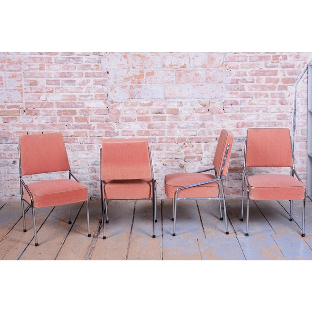 1940s Bauhaus Chairs in Tubular Chrome-Plated Steel, Czech, 1940s, Set of 4 For Sale - Image 5 of 14