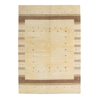 Vintage Hand-Knotted Gabbeh Rug 5'8" X 8'0" For Sale