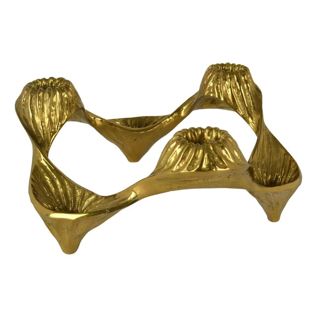 Bronze Candelabra for 6 Candles, 1970s For Sale