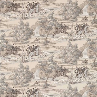 Sanderson Tally Ho Wallpaper in Pearl/Grey For Sale