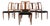 Set of 6 Beautifully Sculpted Danish Modern Chairs in Teak For Sale